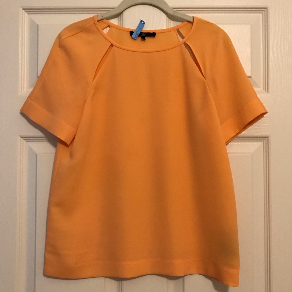 Tibi short sleeve blouse